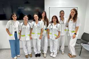 Las nuevas estudiantes de prácticas de la UB