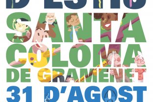 Cartell de la Festa Major d'Estiu 2018 de Santa Coloma