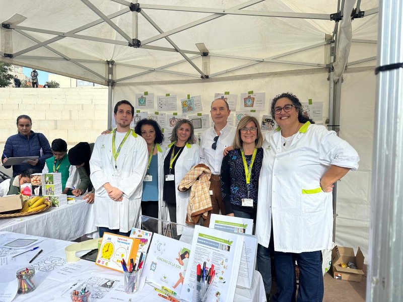 Participamos en la Feria Ravaleando con actividades sobre la importancia de dormir bien